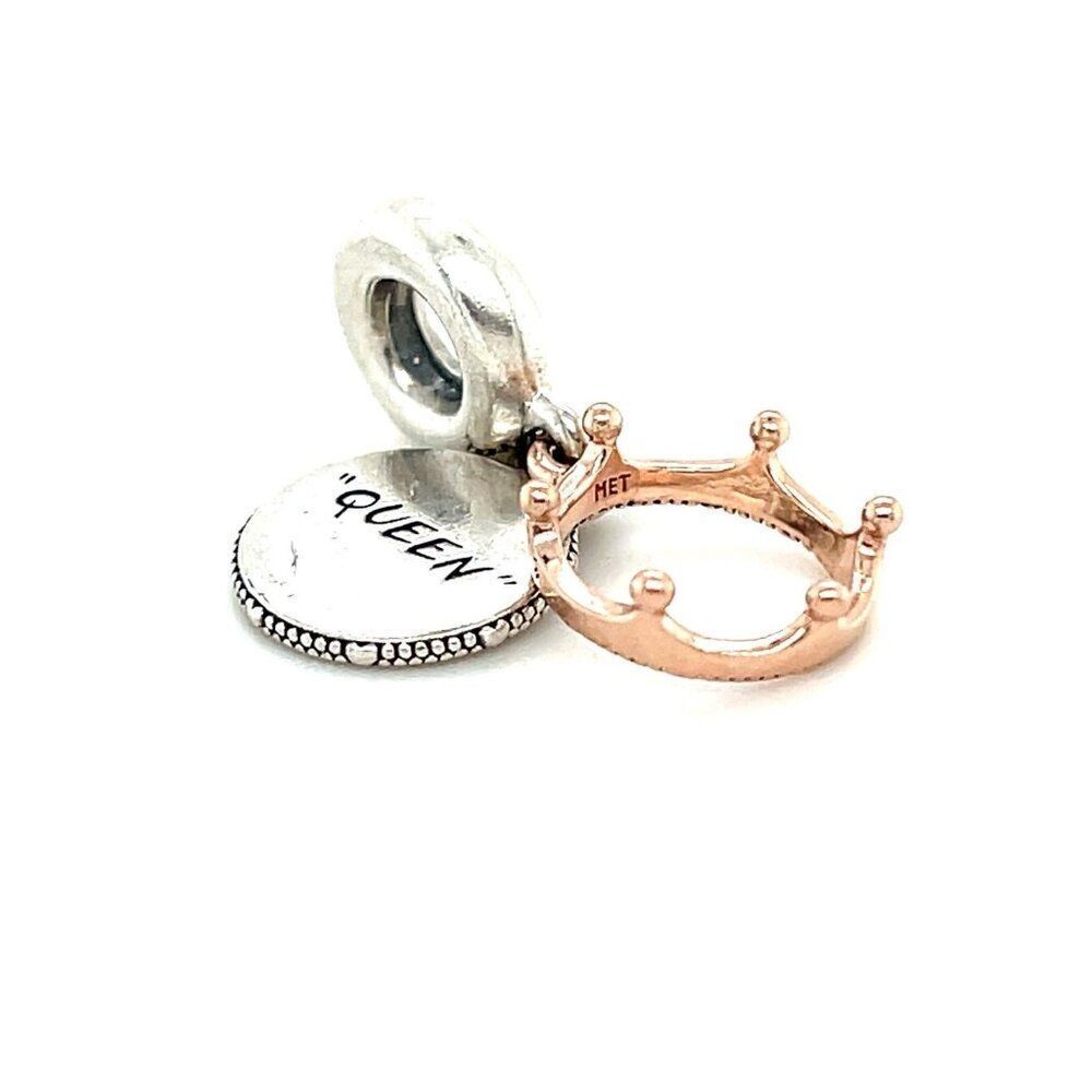 Pandora Rose/Silver Queen Dangle Charm
